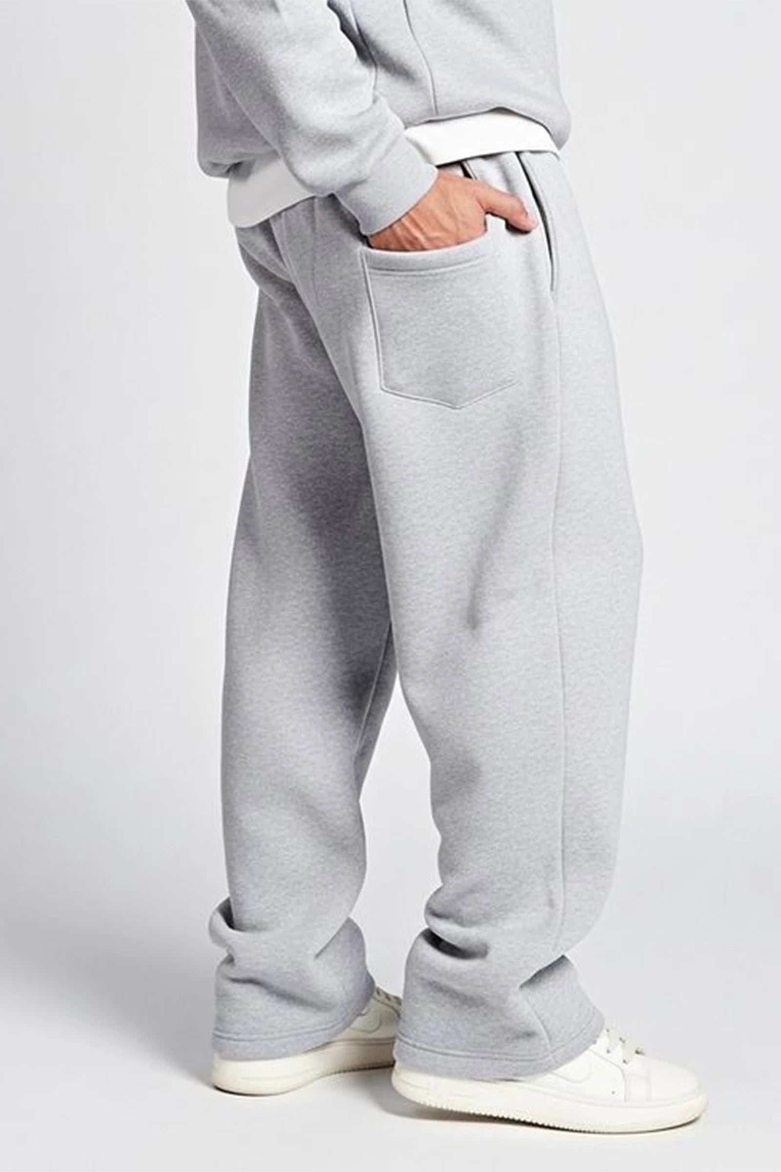 Relaxed Loose Straight Fit Jogger (Melange)