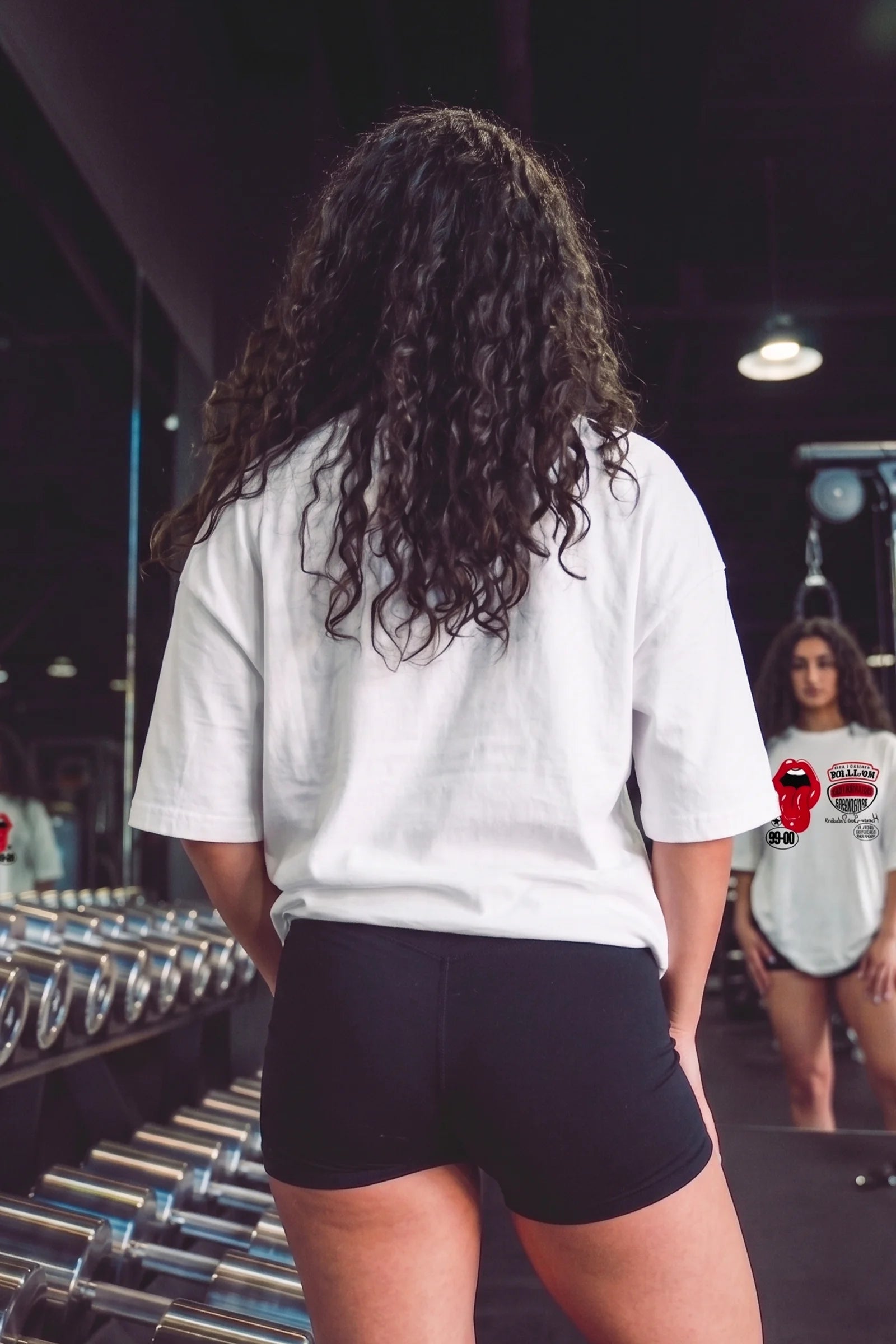 Rolls On Oversized T-shirts (White)