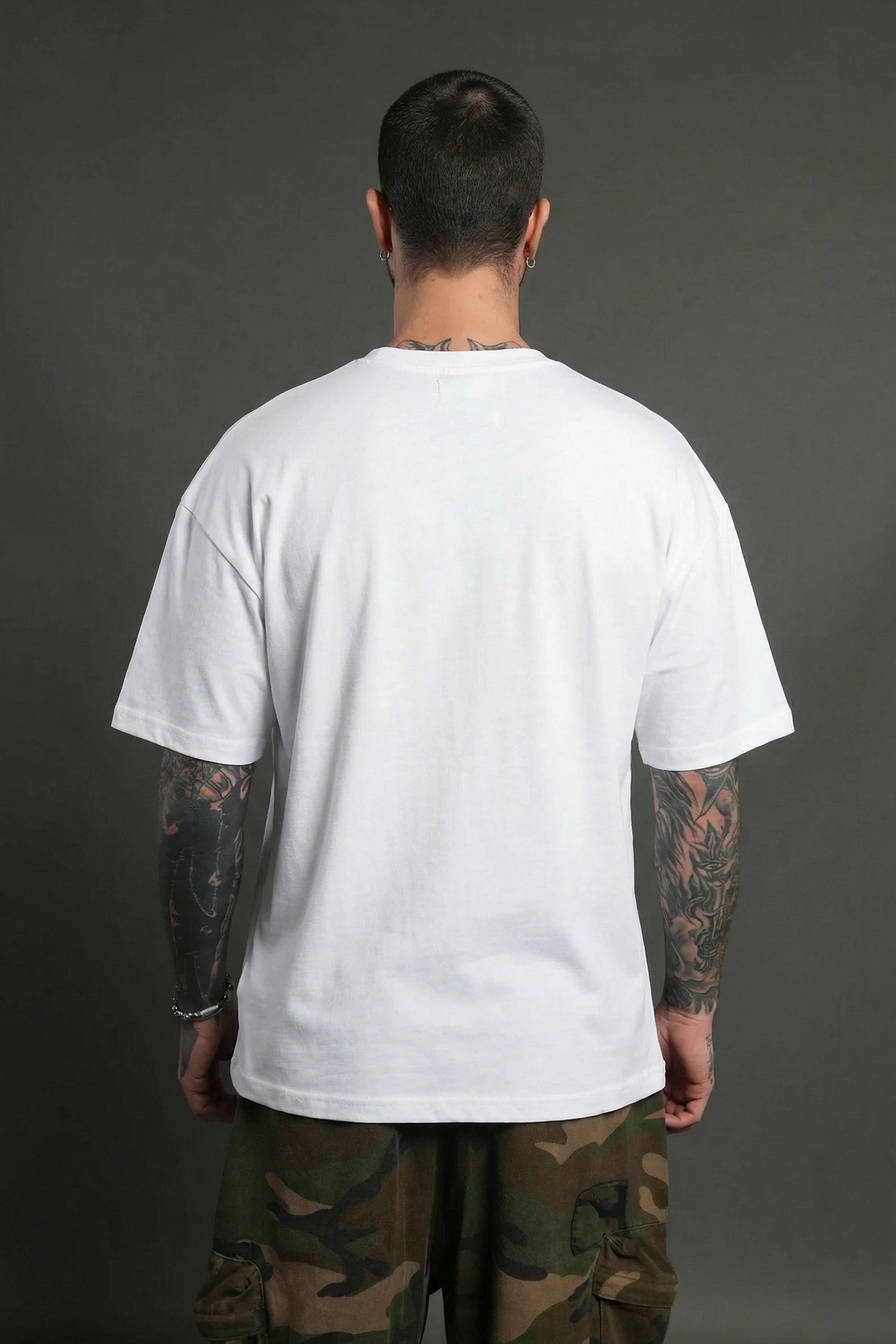 Darc Wolves,  Oversize White T-shirt (White)