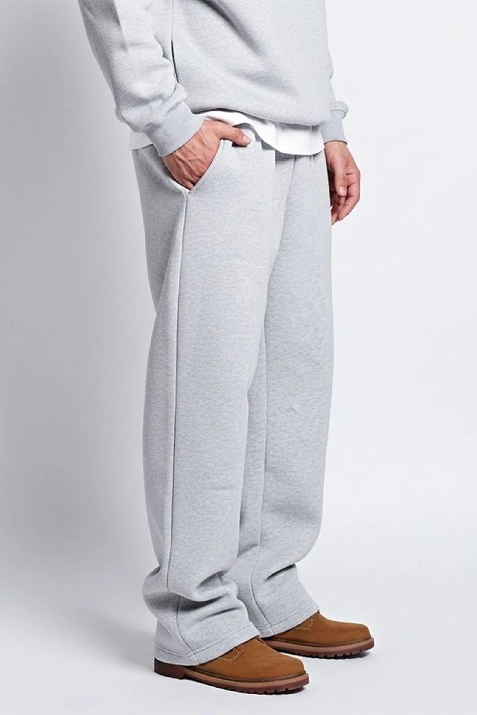 Relaxed Loose Straight Fit Jogger (Melange)