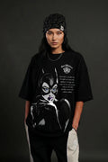 Cat Woman Oversize T-shirt (Black)