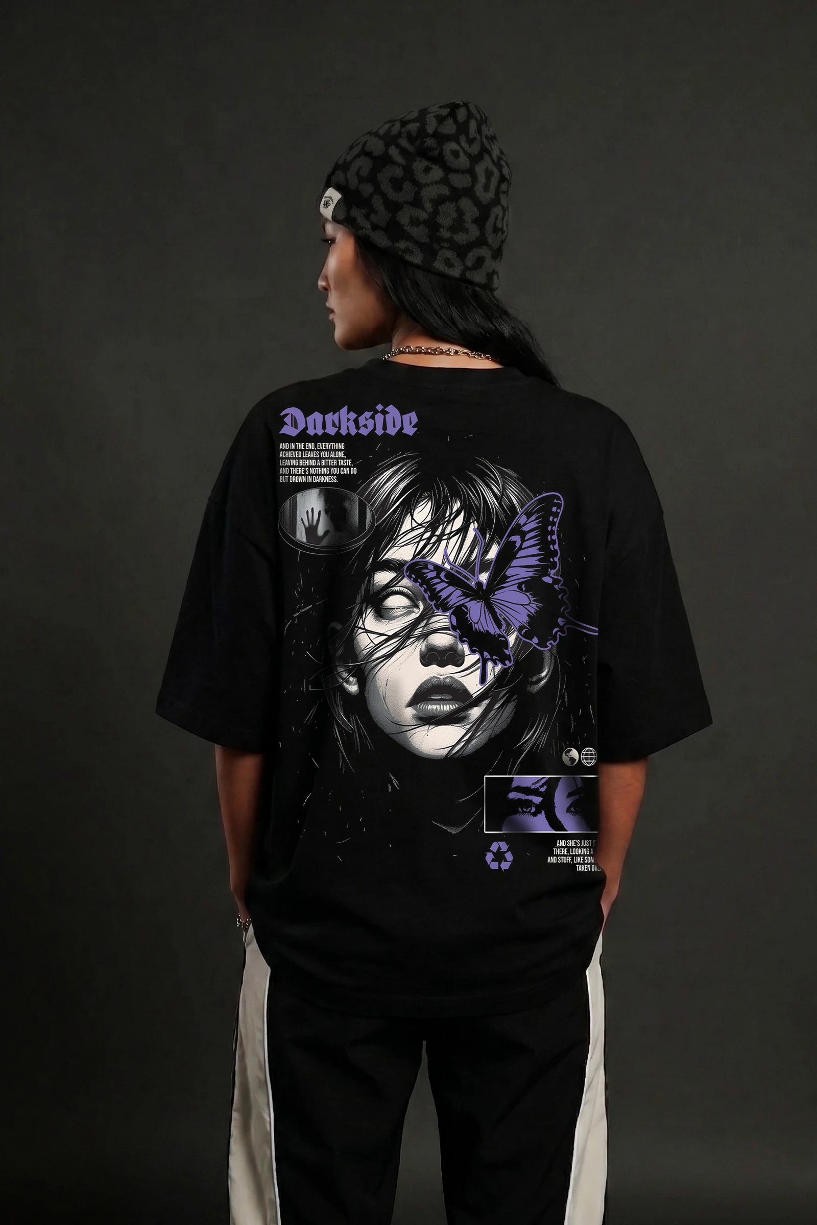 Darkside Black Oversize T-shirt