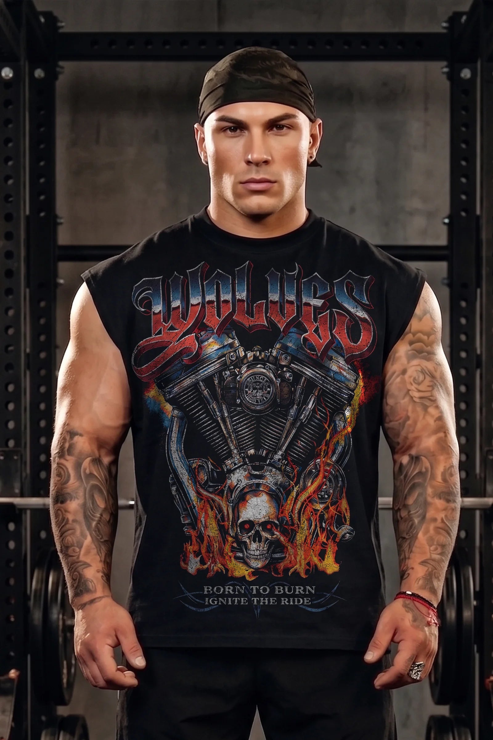 Born To Burn Muscle Tank (Black)
