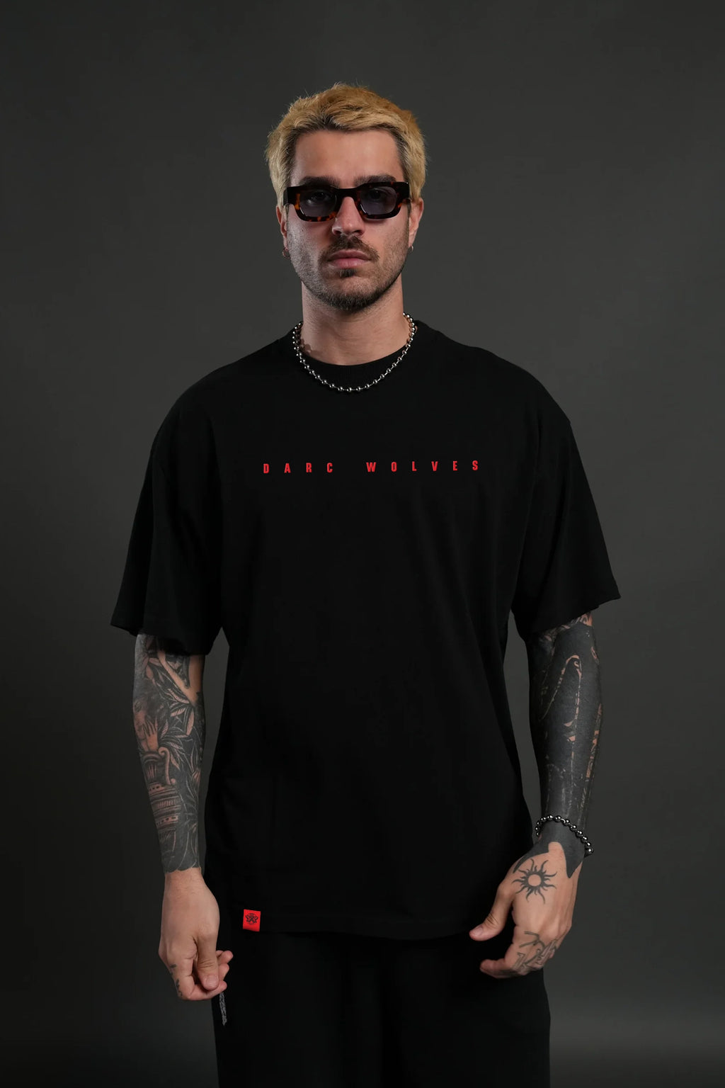 Darc Wolves,  Oversize Black T-shirt