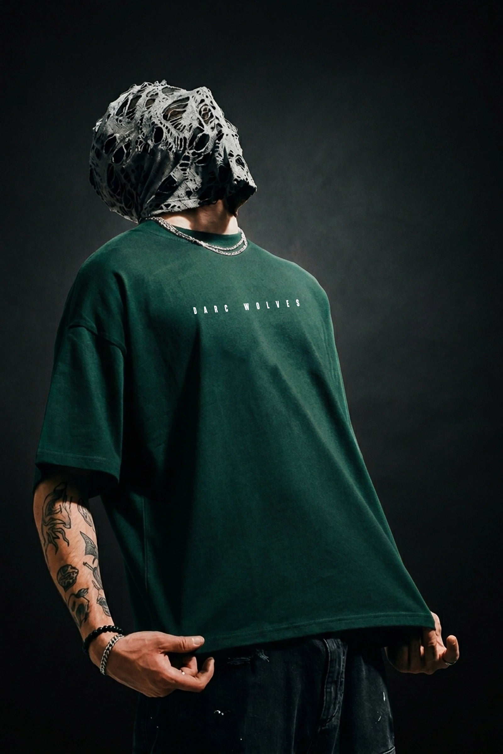 Darc Wolves, Oversize Red T-shirt