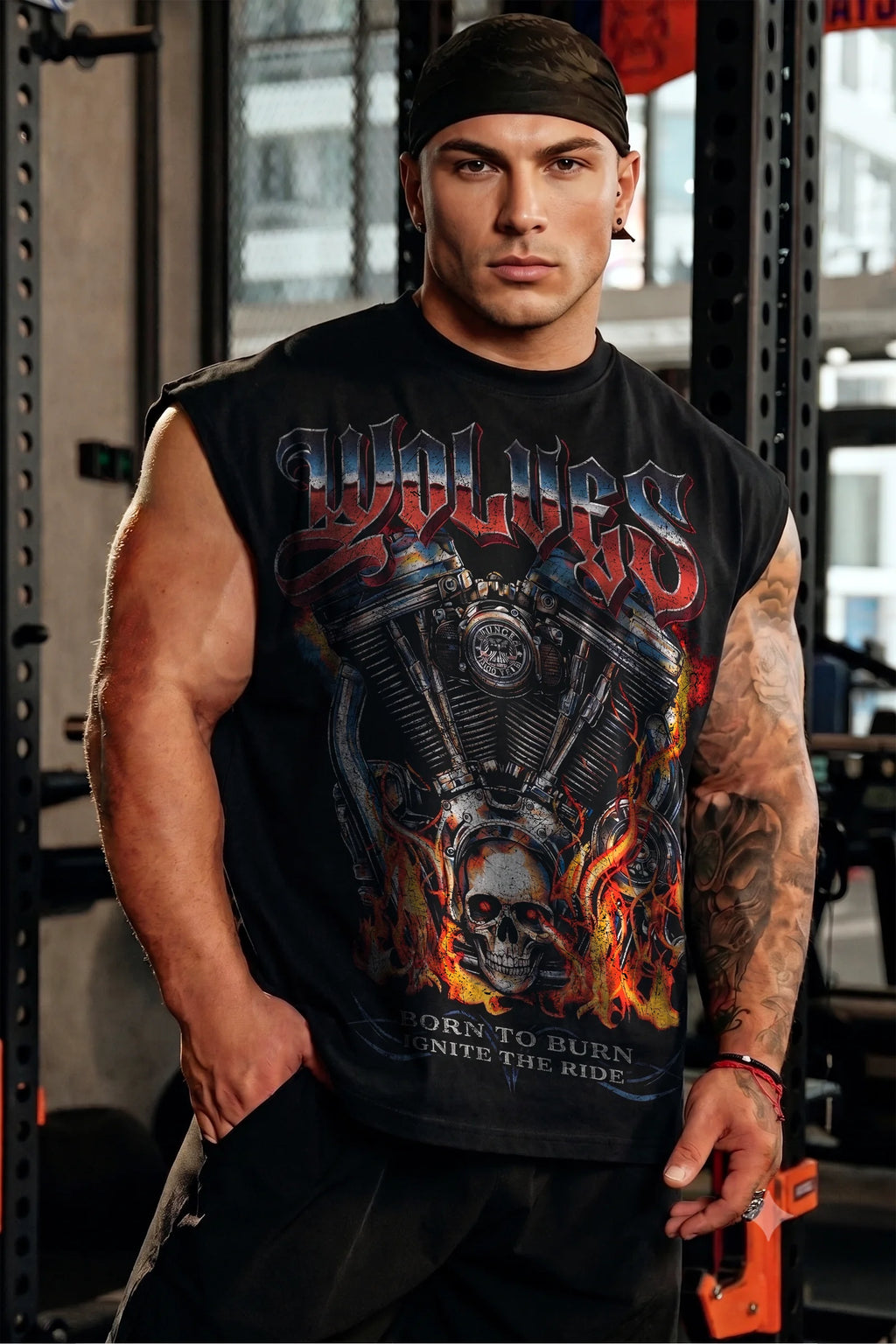 Born To Burn Muscle Tank (Black)