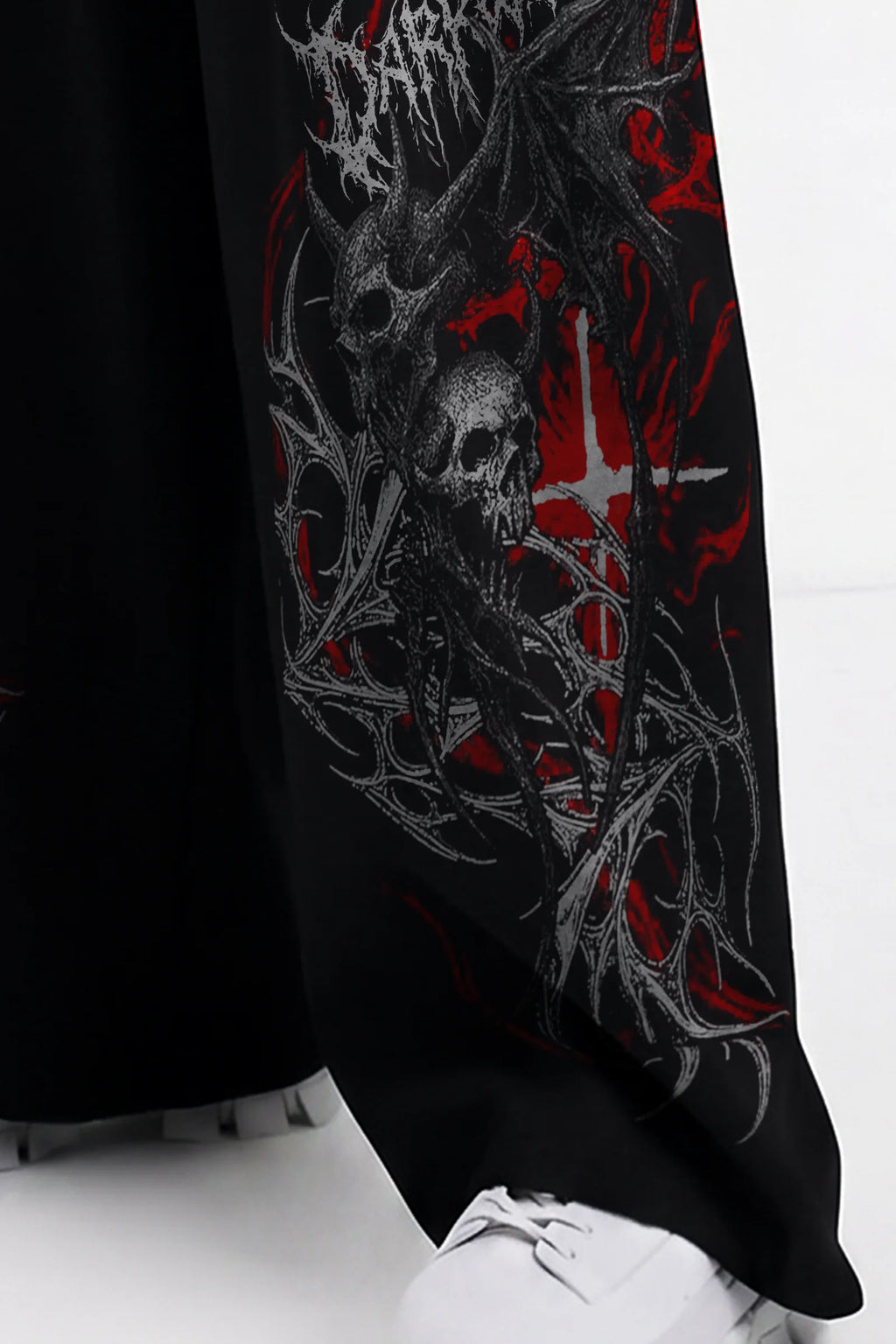 Ghost Wide Leg Jogger (Black)