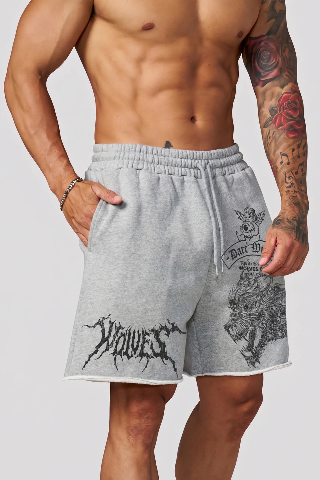 Alpha Ravage, Shorts (Gray Melange)