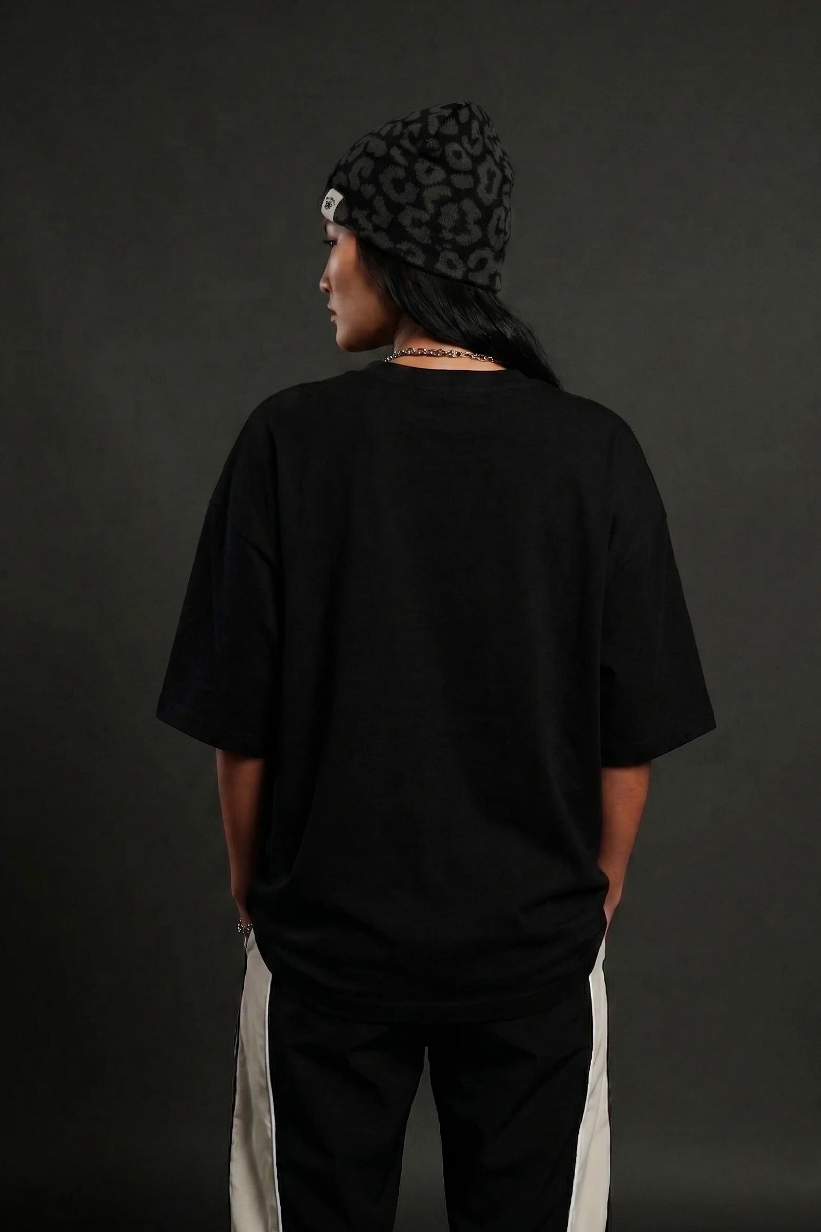 Cat Woman Oversize T-shirt (Black)