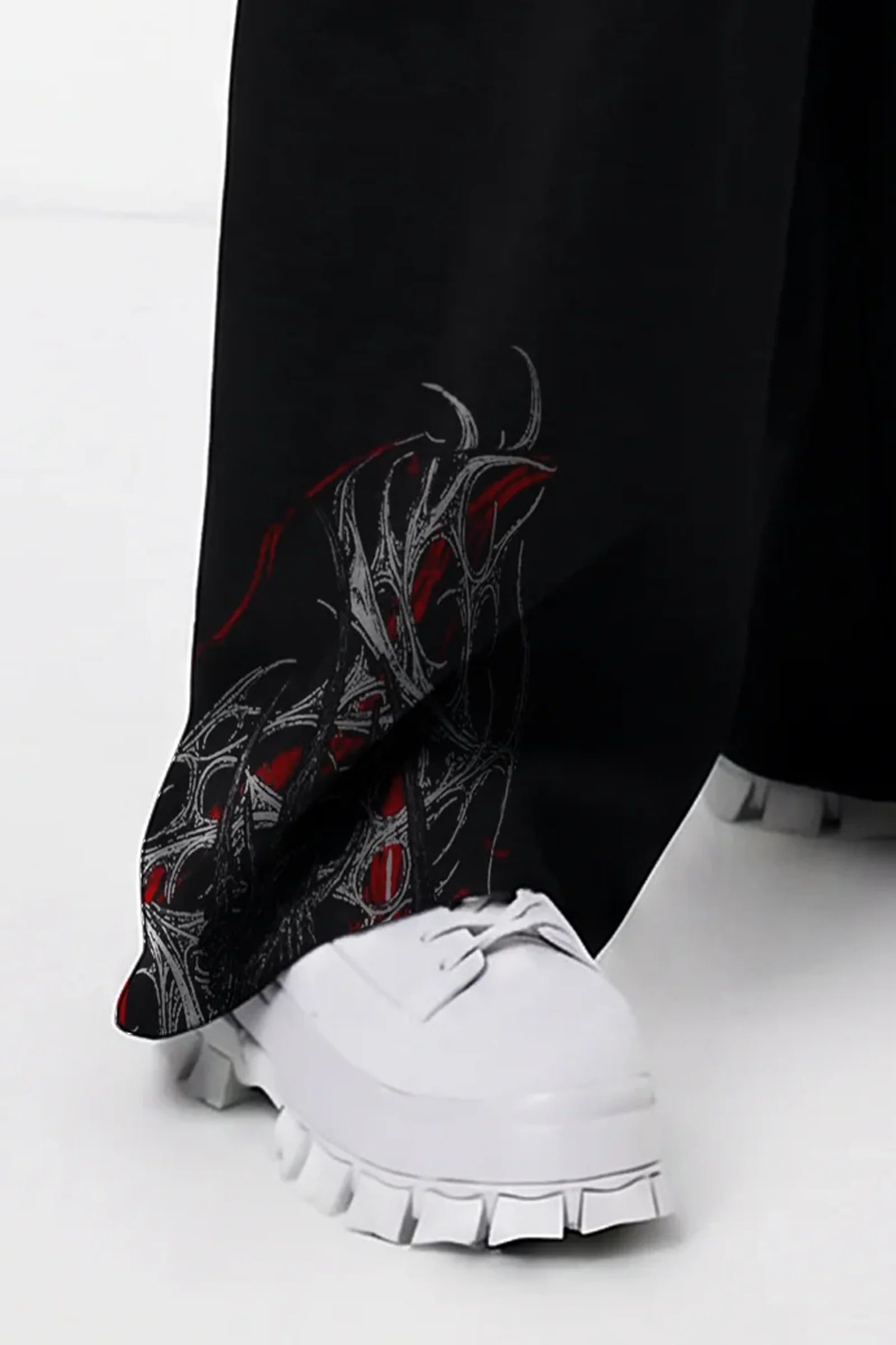 Ghost Wide Leg Jogger (Black)