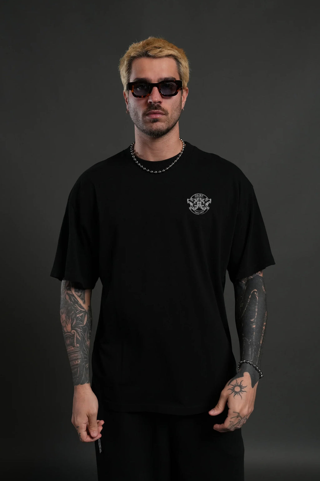 Darc Wolves Skull Oversize T-shirt