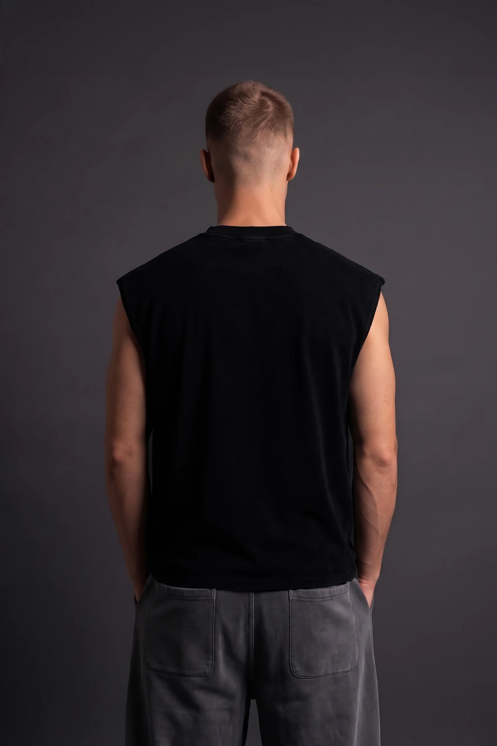 Joker Wolves Card,Muscle Tank (Black)