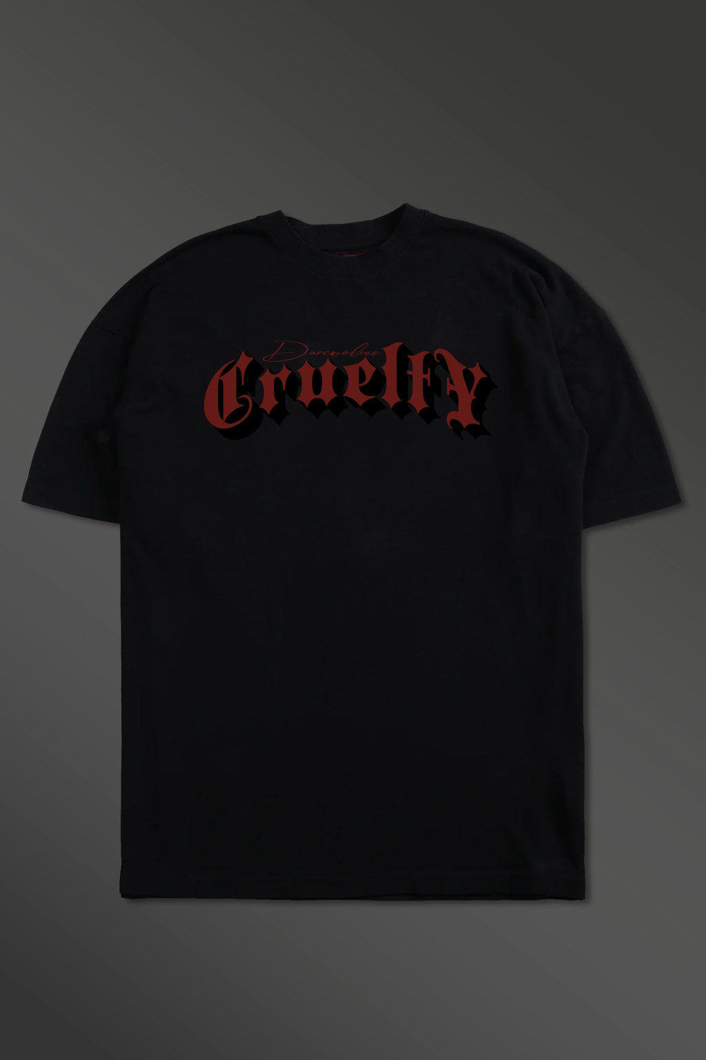 Cruelty Darc Wolves Black Oversize T-shirt