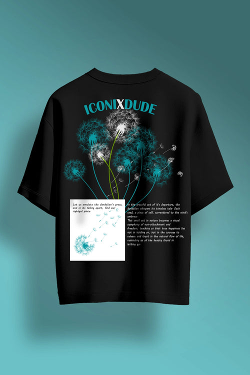 Dandelion Black Oversize T-shirt