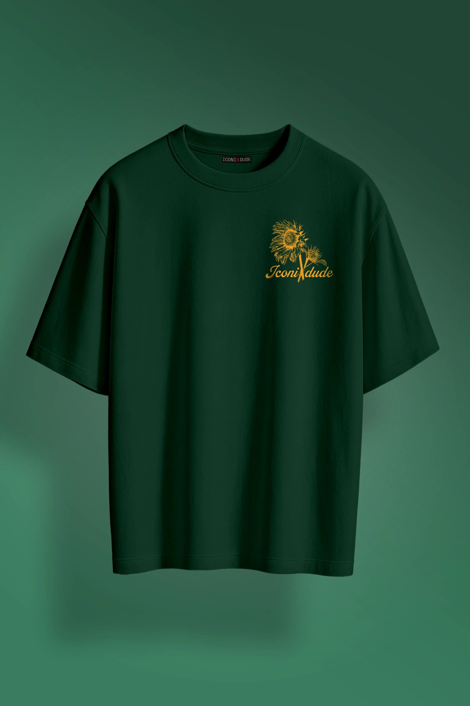 Sunflower Bottle Green Oversize T-shirt