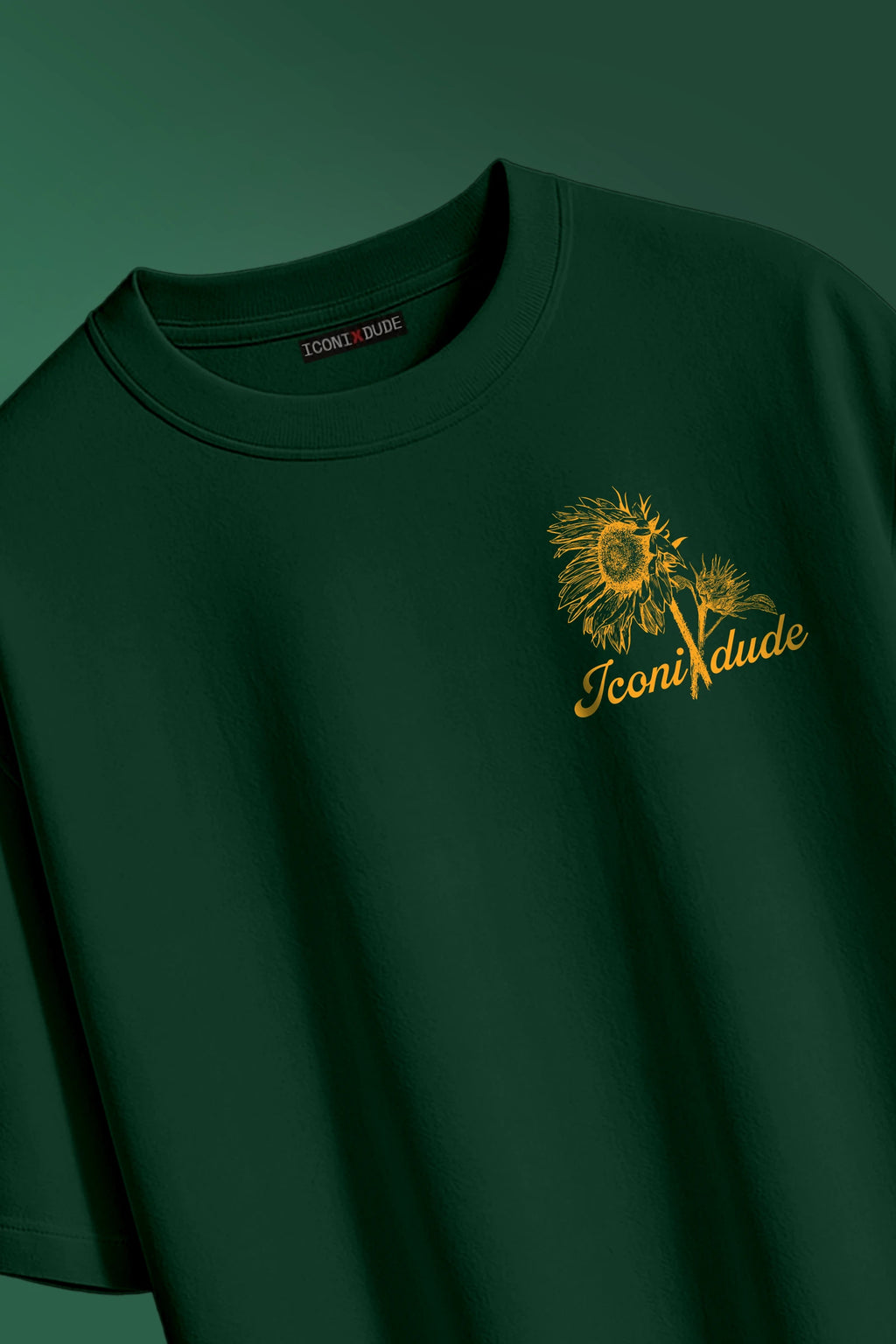 Sunflower Bottle Green Oversize T-shirt