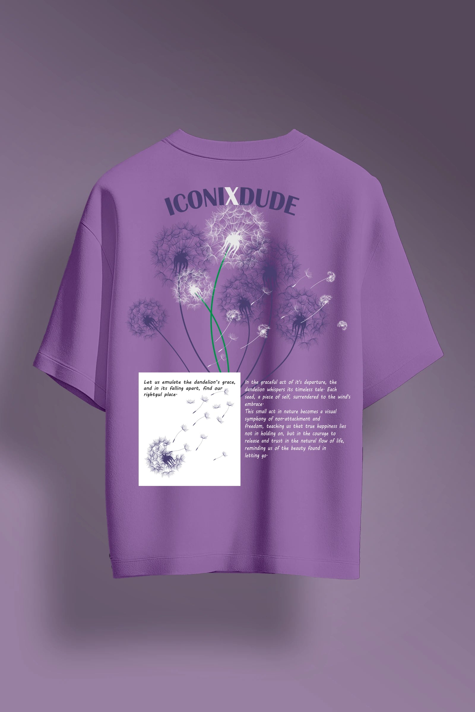 Dandelion Purple Oversize T-shirt