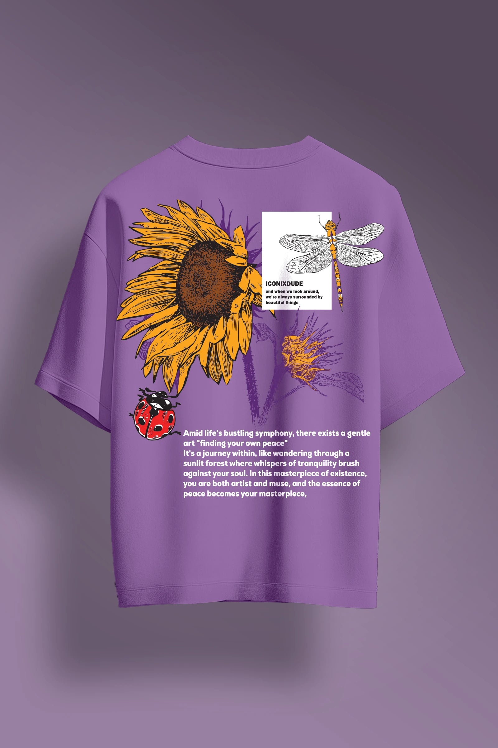 Sunflower Purple Oversize T-shirt