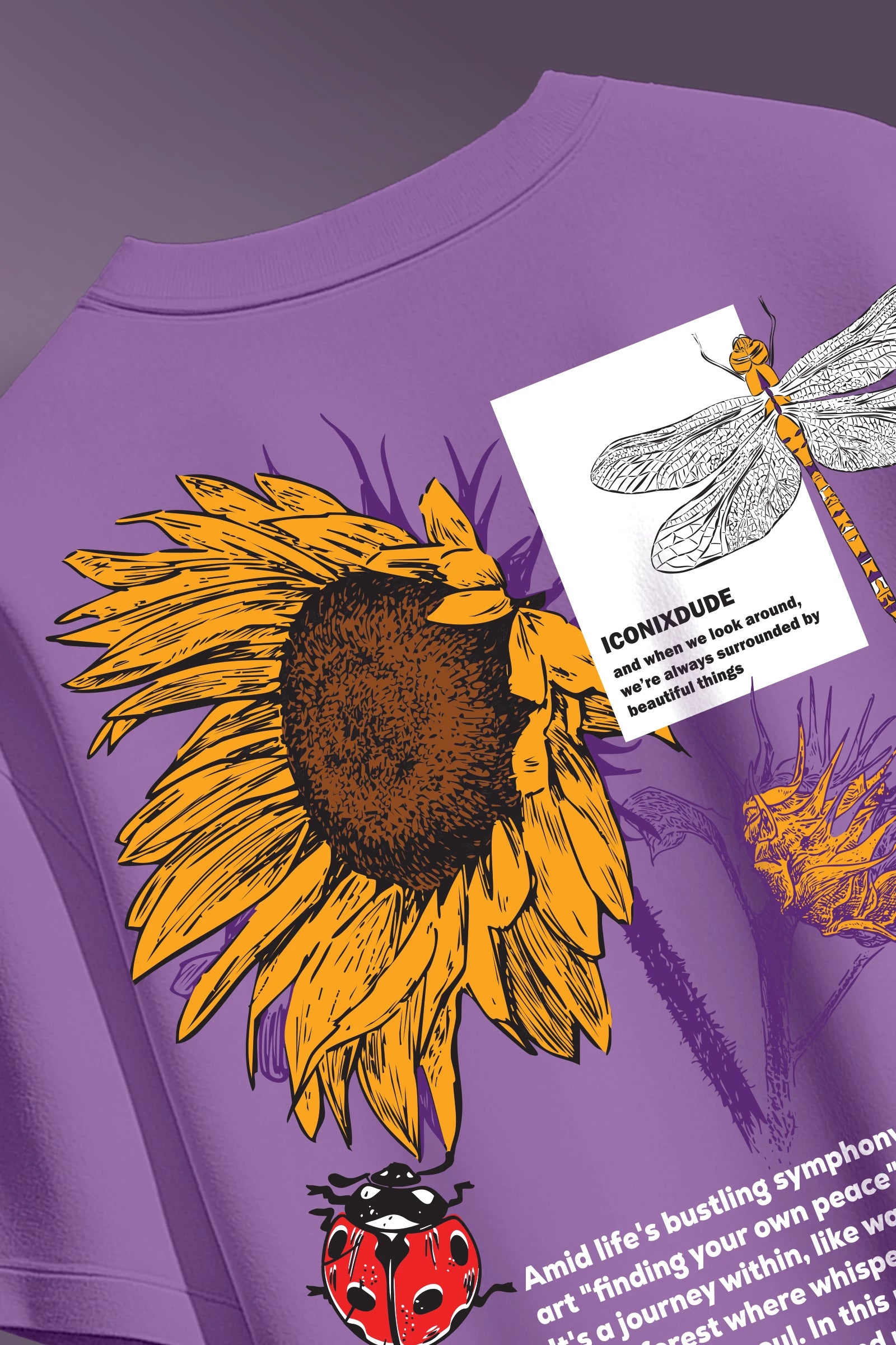 Sunflower Purple Oversize T-shirt